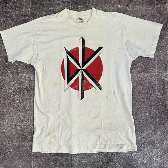 Men's Vintage 80's Fruit of The Loom Dead Kennedys White T Shirt Tee Sz XL (90s)